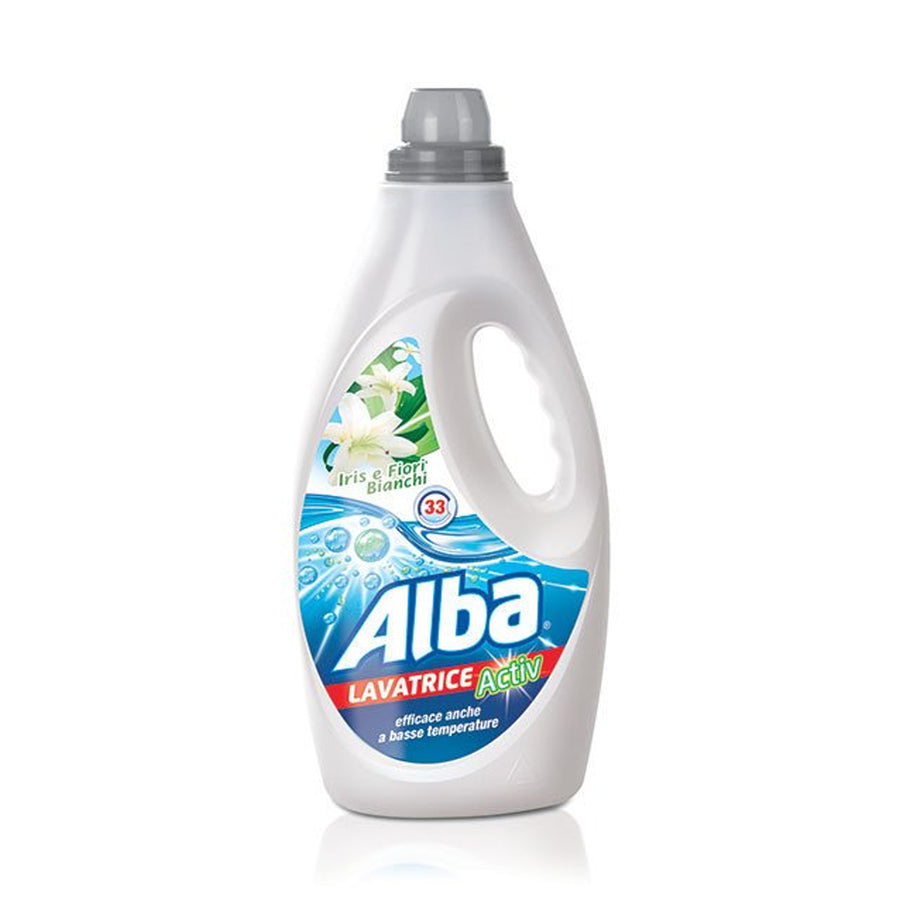 ALBA Waschmaschine 1850ml Iris und weiße Blüten