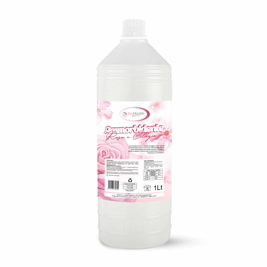 BIOHOUSE FABRIC SOFTENER ROSE AND CHERRY 1L