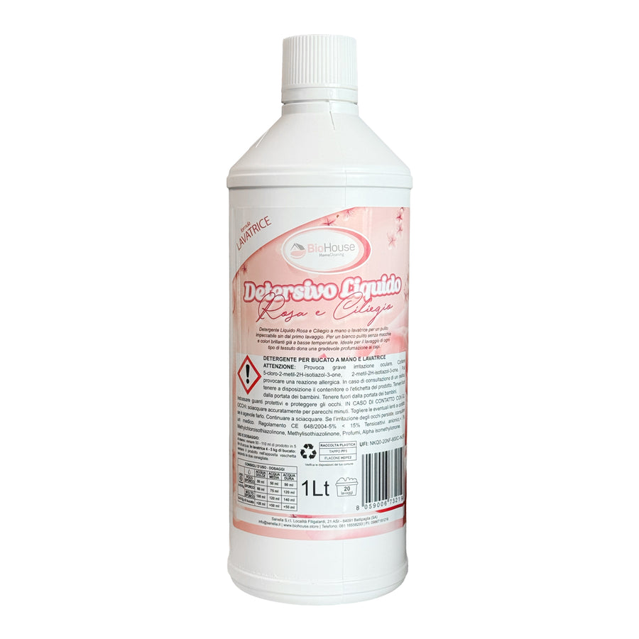 BIOHOUSE FLÜSSIGWASCHMITTEL ROSE UND KIRSCHBLÜTE 1L