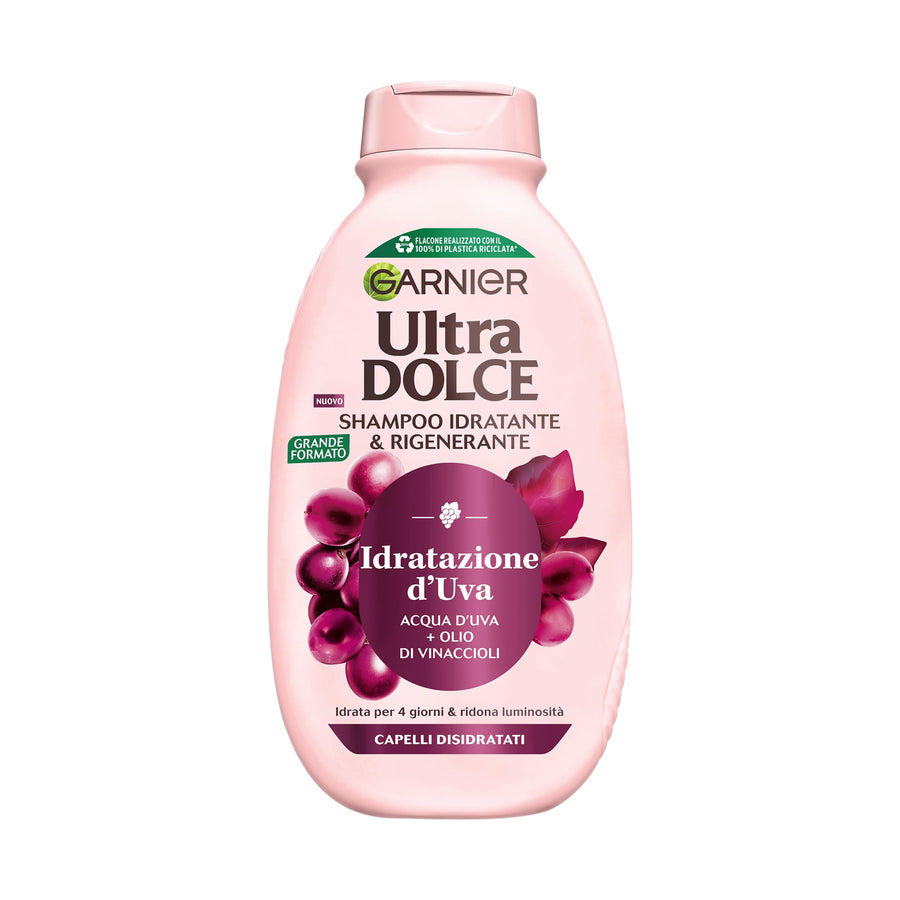 GARNIER ULTRA DOUX FEUCHTIGKEITSTRAUBEN SHAMPOO FEUCHTIGKEITSSPENDEND 400 ML