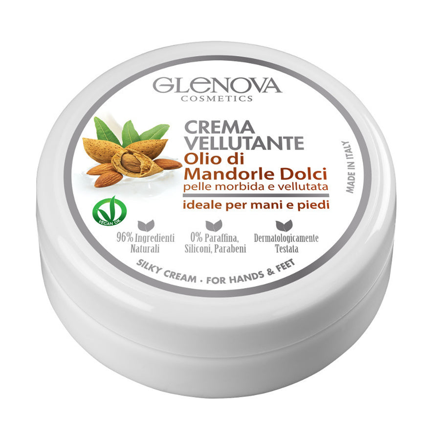 GLENOVA HAND AND FOOT CREAM JAR ALMOND 120ML