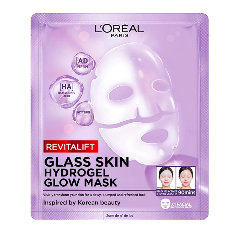 L'ORÉAL REVITALIFT GLASS SKIN HYDROGEL-MASKE
