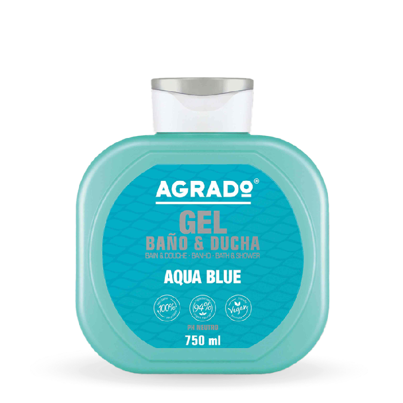 AGRADO GEL BAGNO AQUA BLUE 750ML