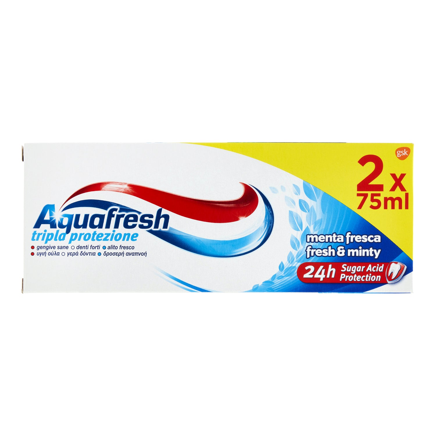 AQUAFRESH DENTIFRICIO TRIPLA AZIONE X2 X75ML