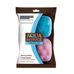 AQUA MASSAGE TRADITION X2 WEICHER SCHWAMM + PEELING