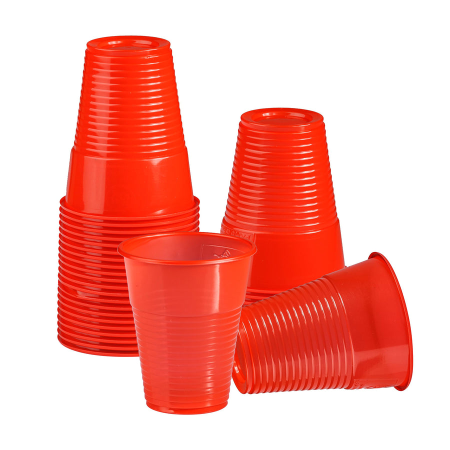 50 rote Wassergläser 