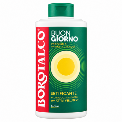 BOROTALCO BAGNOSCHIUMA 500ML BUONGIORNO SETIFICANTE VANIGLIA CREMOSA