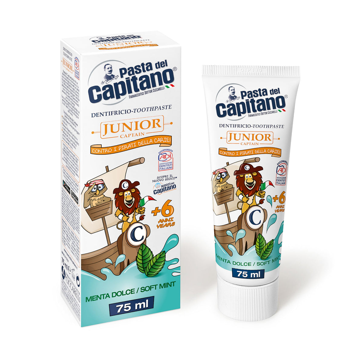 CAPITANO DENTIFRICIO 75ML MENTA DOLCE +6