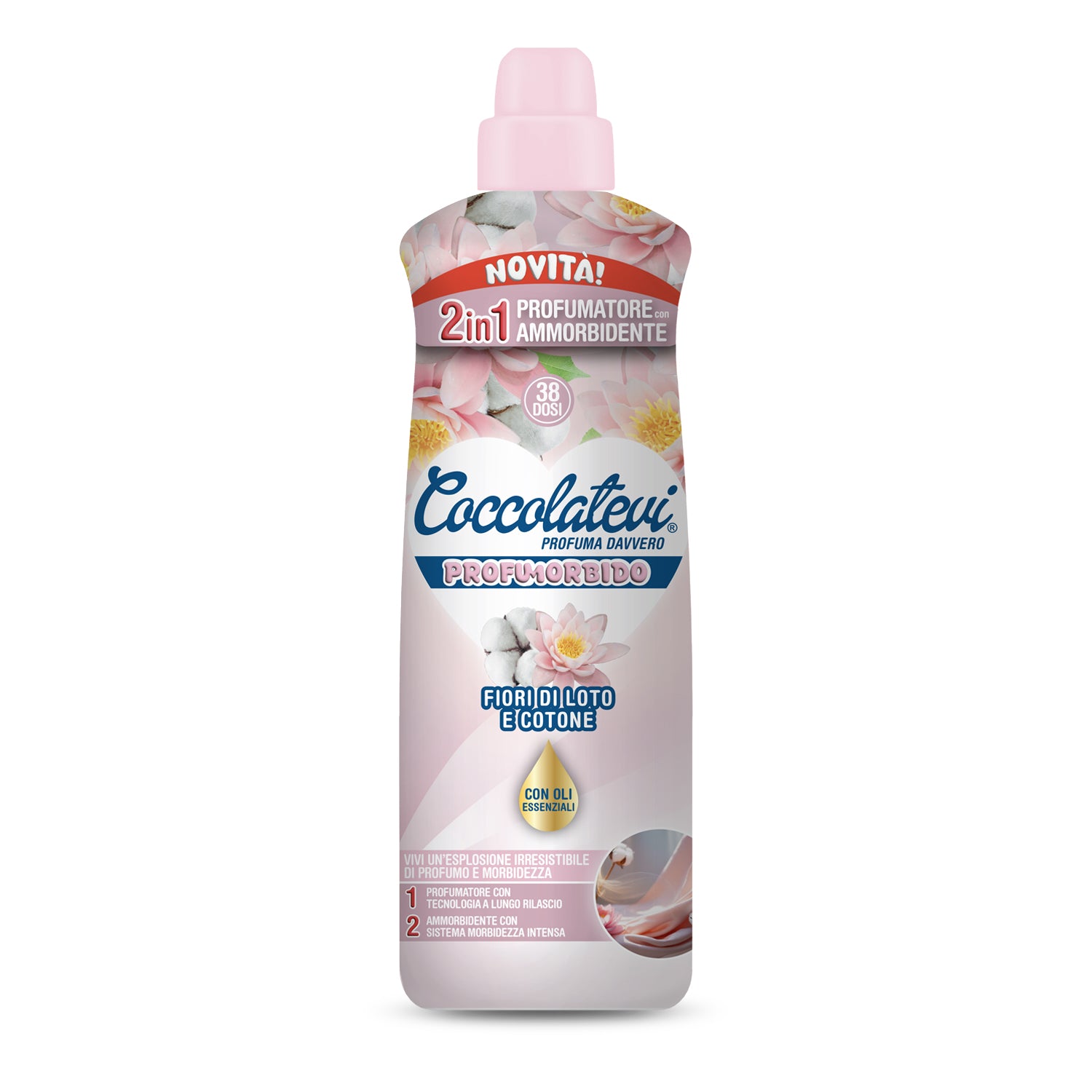 COCCOLATEVI AMMORBIDENTE 2IN1 FIORI DI LOTO E COTONE 760ML
