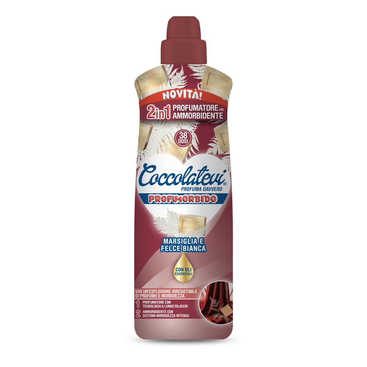 COCCOLATEVI AMMORBIDENTE 2IN1 MARSIGLIA E FELCE BIANCA 760ML