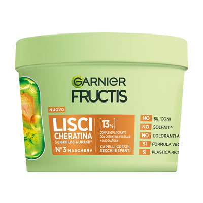 FRUCTIS MASKE 370ML GLATTES KERATIN