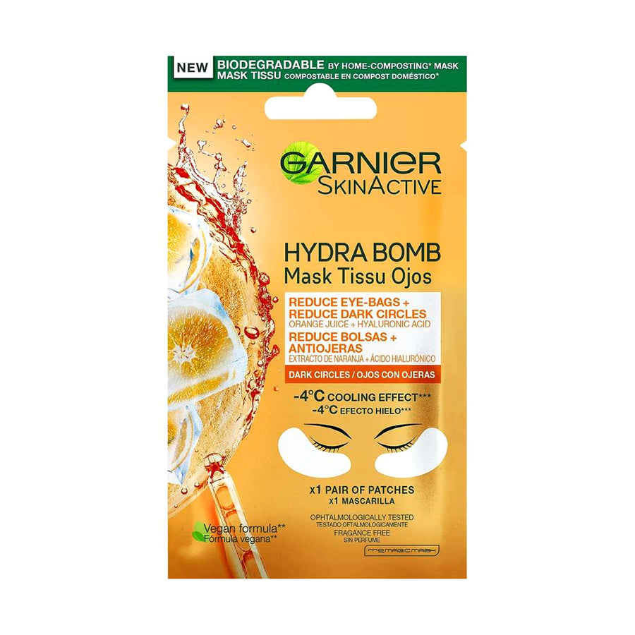 GARNIER SKINACTIVE HYDRA BOMB EYE MASK FOR DARK CIRCLES AND PUFFINESS 