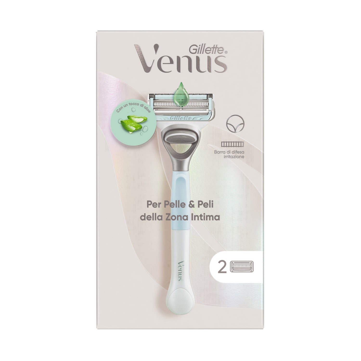 GILLETTE VENUS RASOIO INTIMATE 3LAME +2RIC.