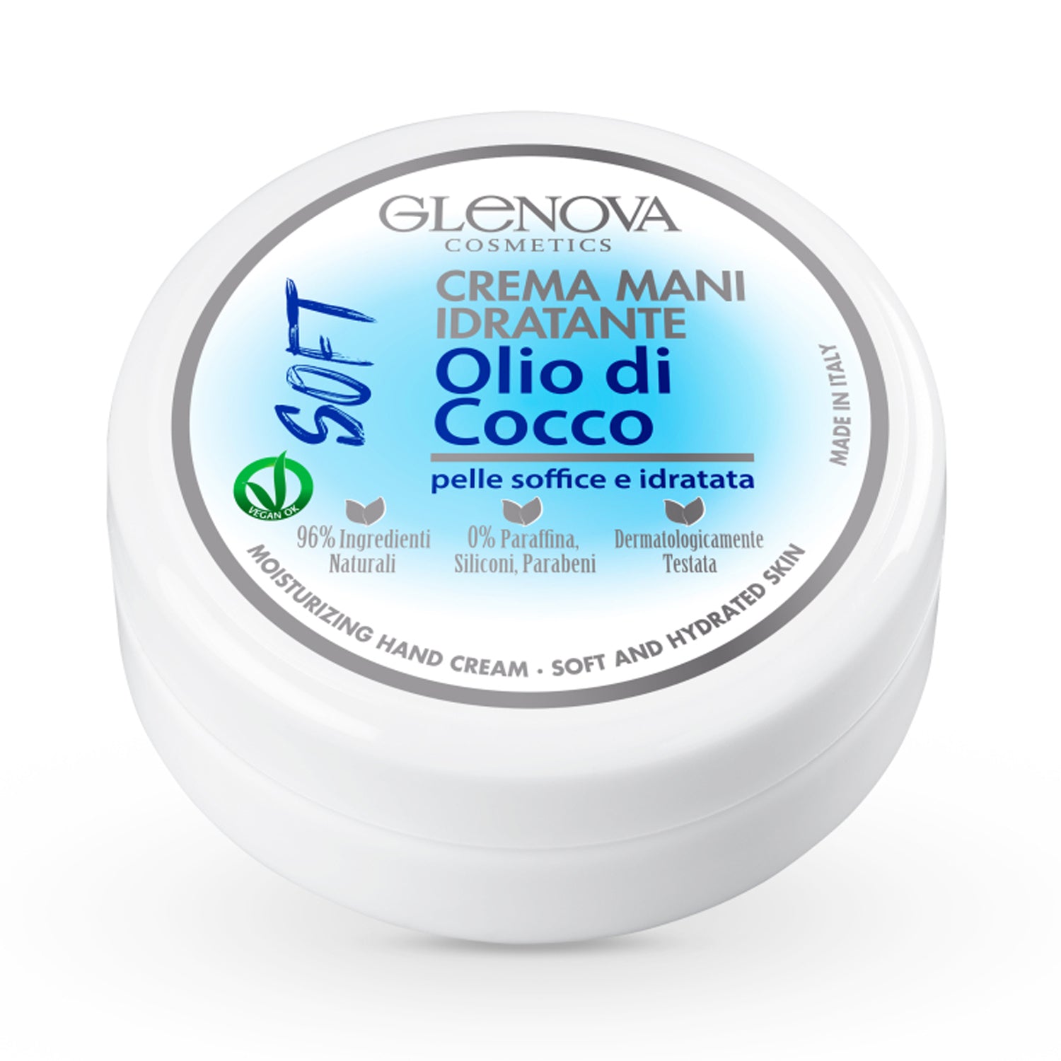 GLENOVA CREMA VASO MANI OLIO DI COCCO 120ML