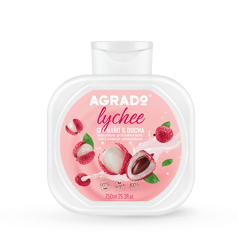 AGRADO DUSCH- UND BADEGEL LITSCHI 750ML
