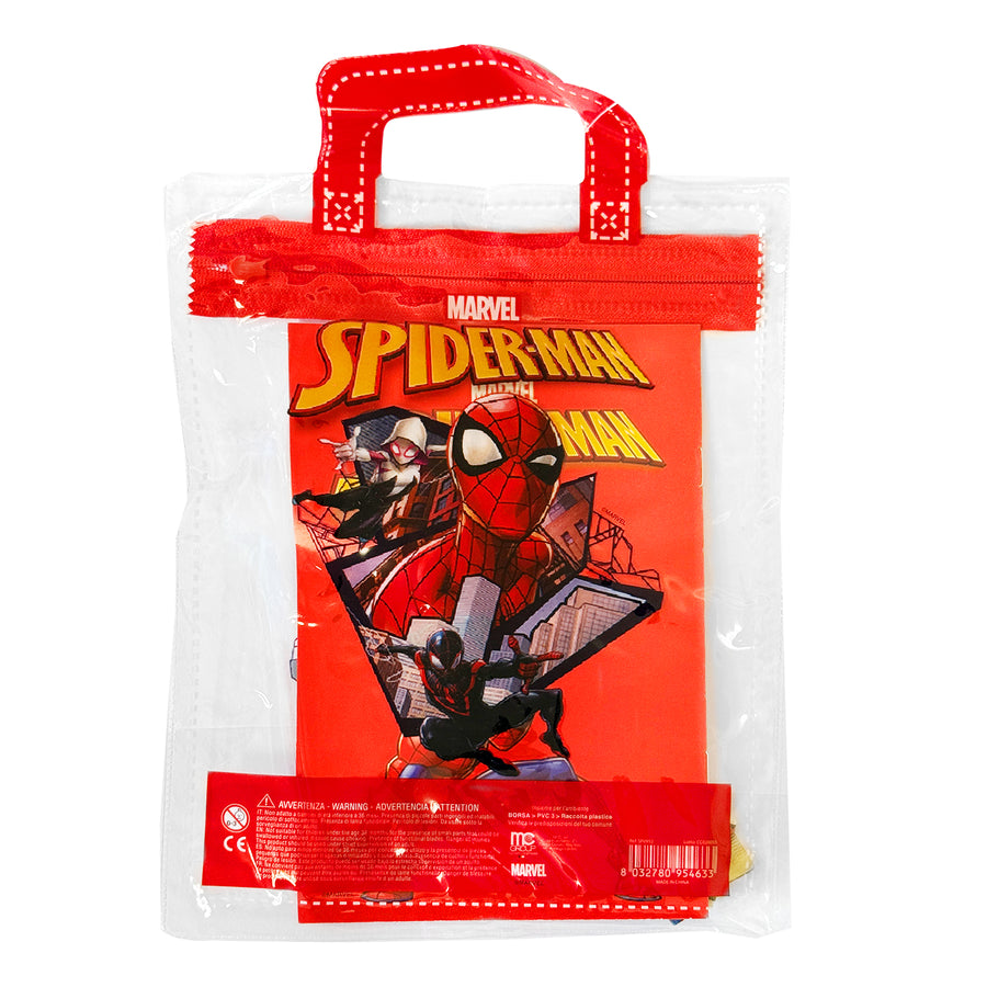 SET CANCELLERIA IN BUSTA PVC SPIDERMAN