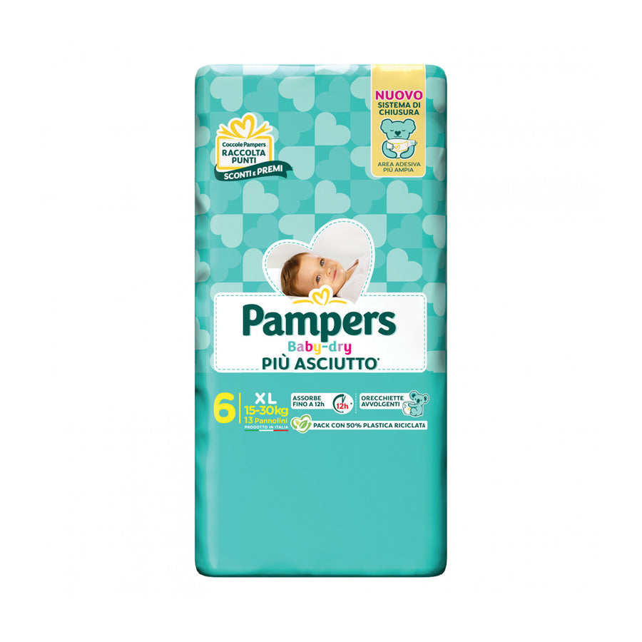 PAMPERS BABY DRY 6 15-30KG 13PCS