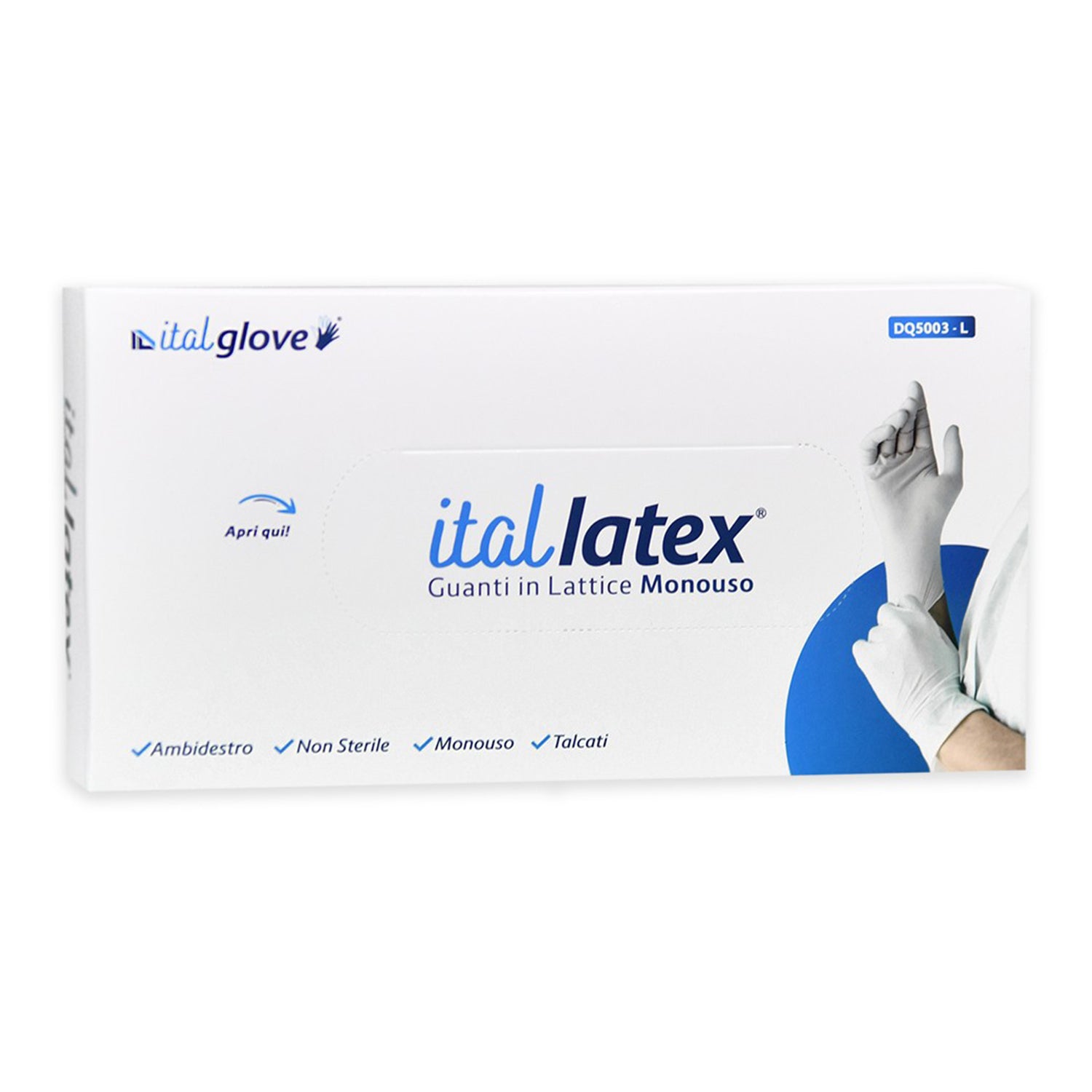 ITALLATEX GUANTI IN LATTICE X100PZ L