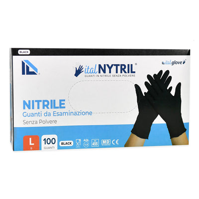 ITALNYTRIL HANDSCHUHE SCHWARZ X100PZ L