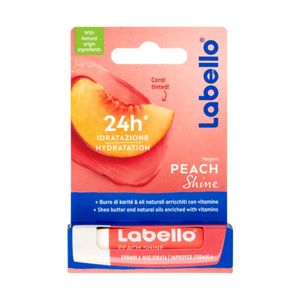 LABELLO BURRO LABBRA 4,8GR PEACH SHINE