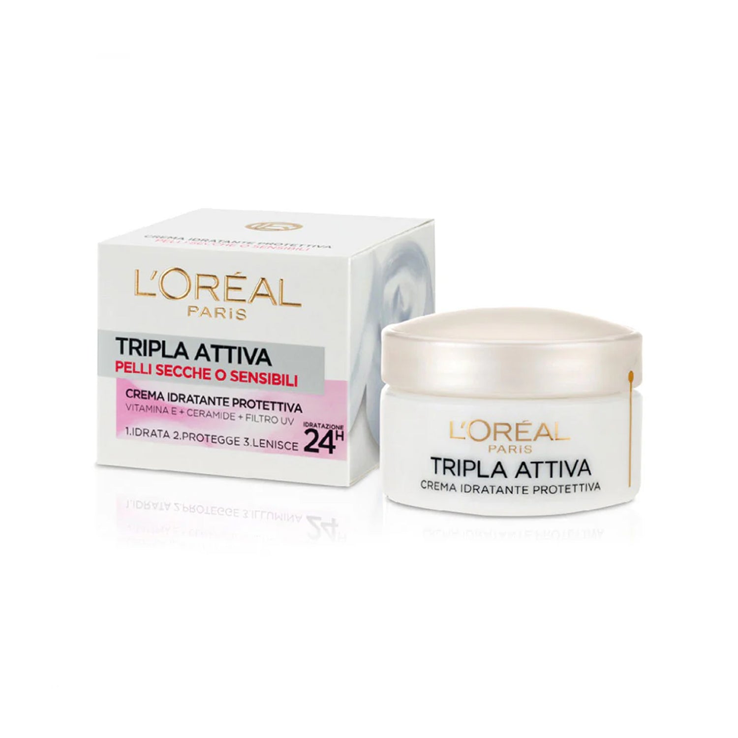L’OREAL  CREMA VISO TRIPLA ATTIVA 24H PELLI SENSIBILI
