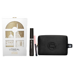 L’OREAL PARIS MAXI POCCHETTE NERA+MINI MATITA NERA+TELESCOPIC LIFT MASCARA NERO