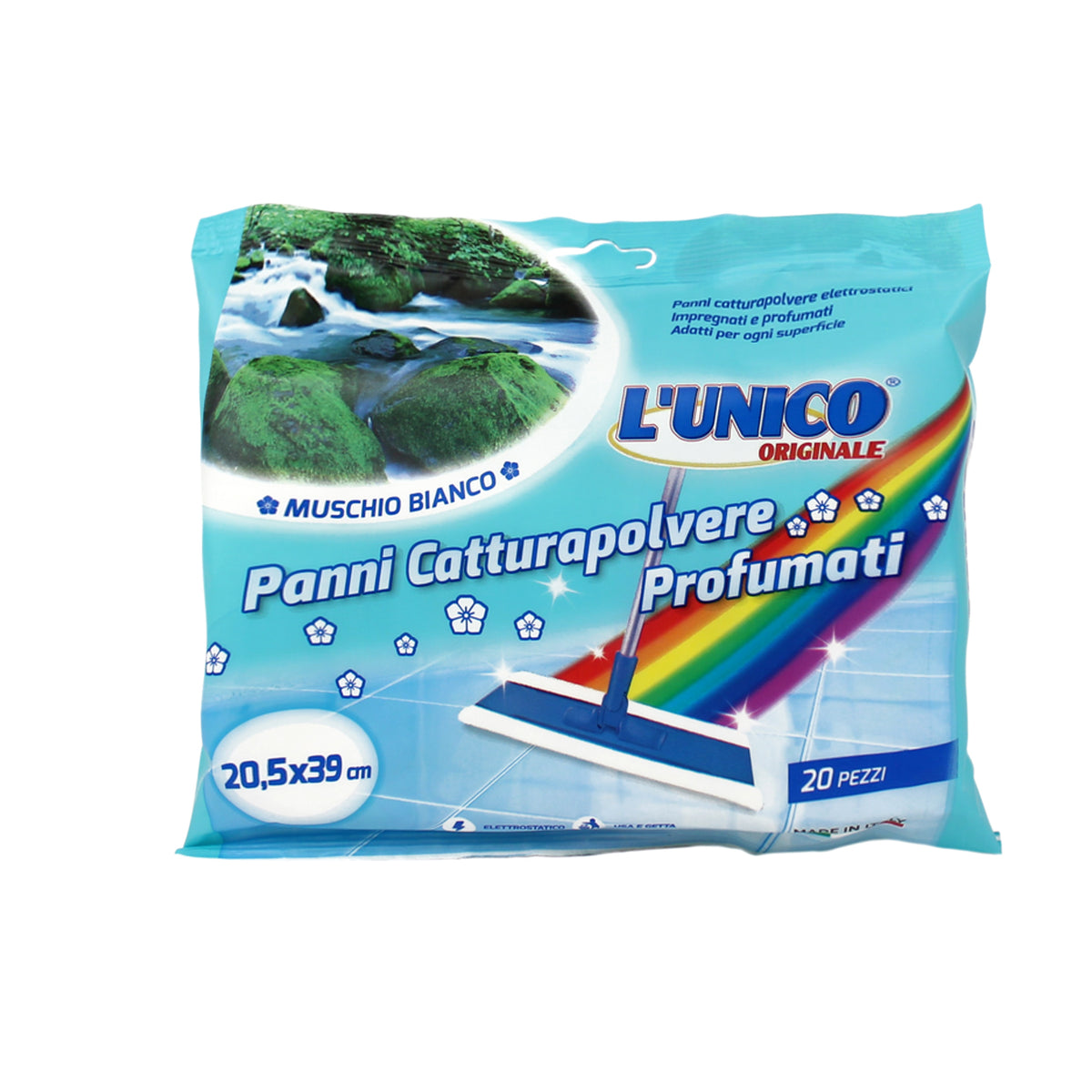 L’UNICO PANNI CATTURA POLVERE MUSCHIO BIANCO