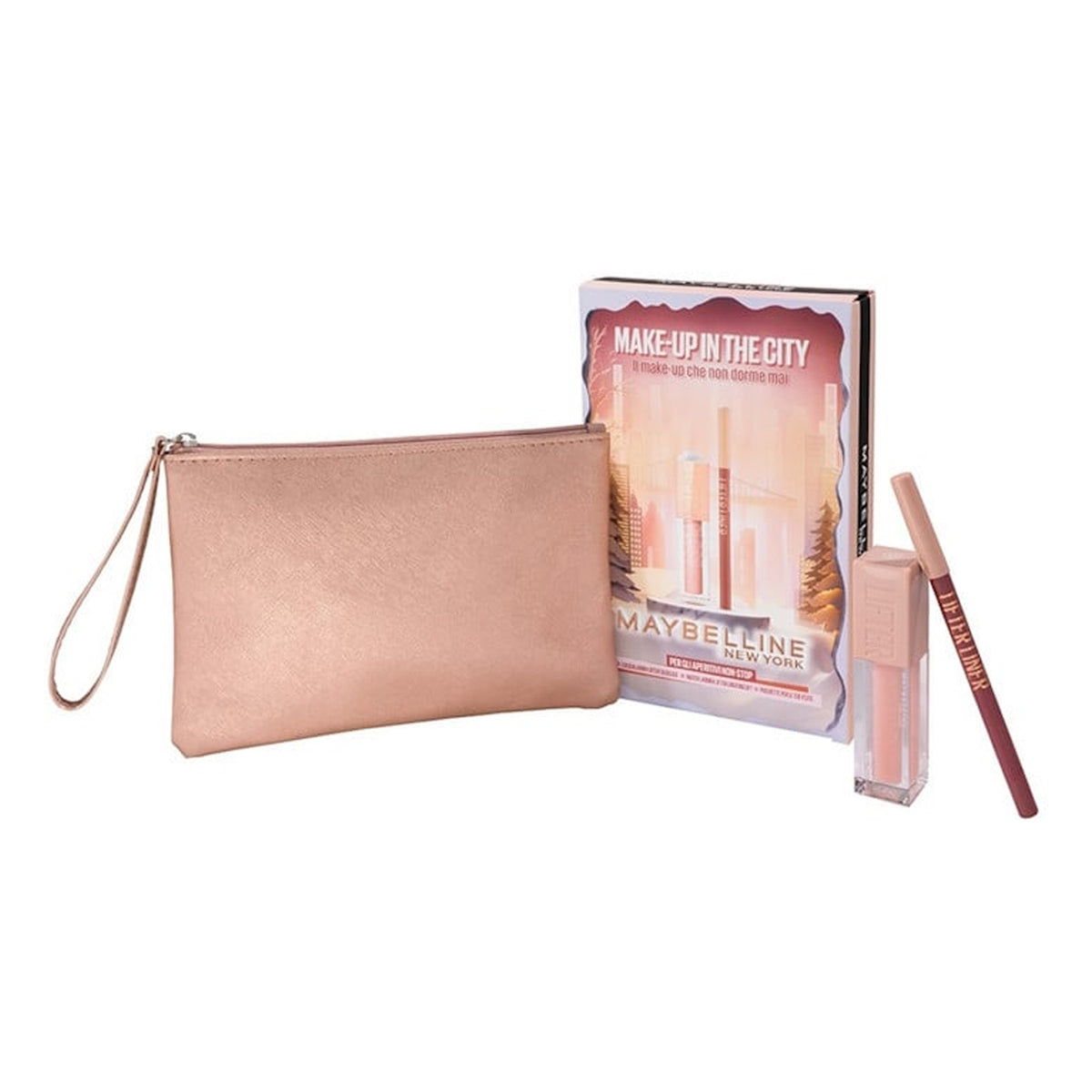 MAYBELLINE NEW YORK POCCHETTE GLITTER+LUCIDALABBRA+MATTITA LABBRA