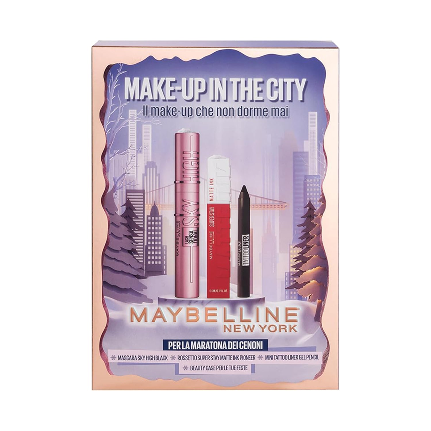MAYBELLINE NEW YORK POCCHETTE SOFT TOUCH+MASCARA+MINI MATITA OCCHI
