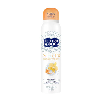NEUTRO ROBERTS DEO SPRAY 150ML ASCIUTTO CEDRO E VANIGLIA
