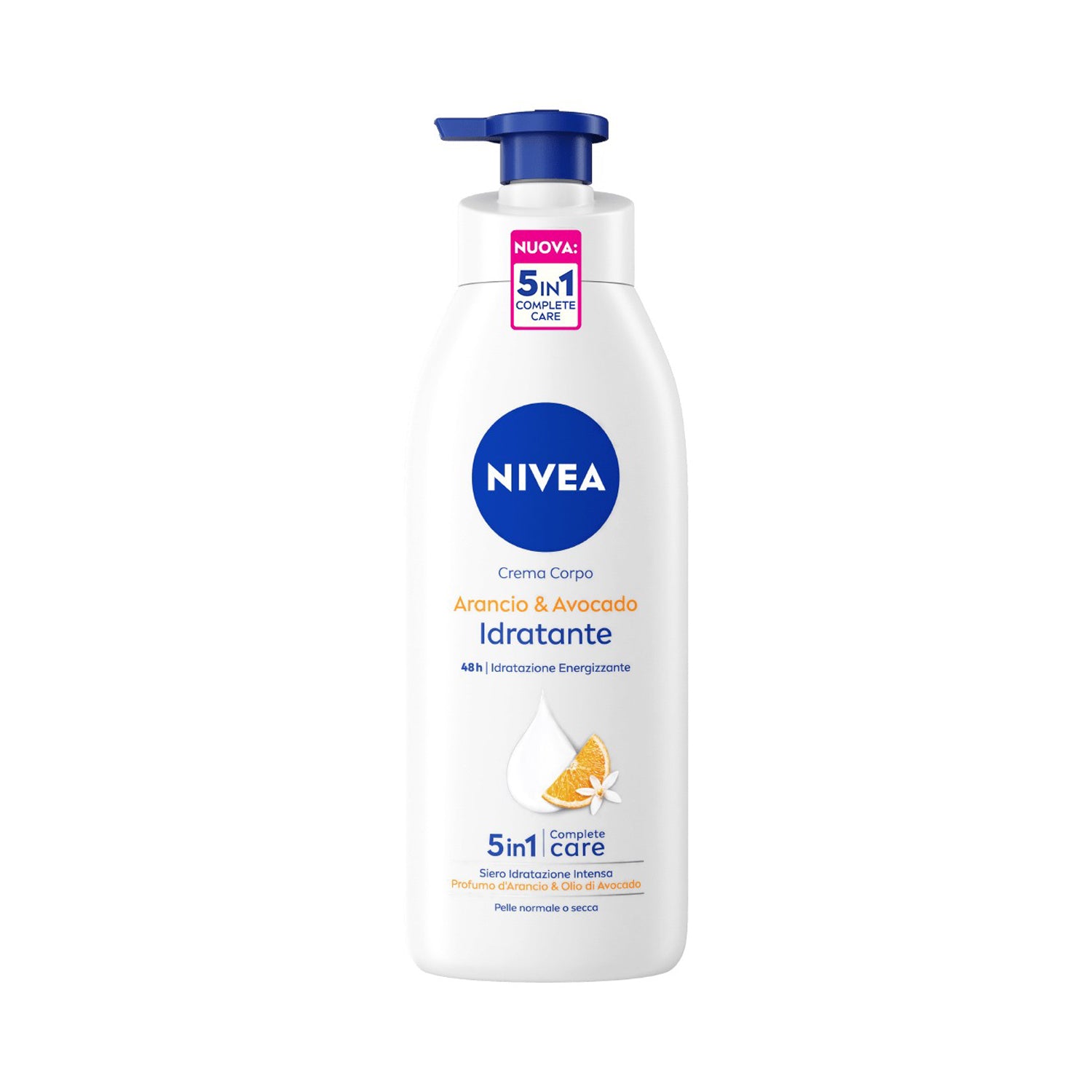 NIVEA BODY PUMP 500ML ARANCIO & AVOCADO