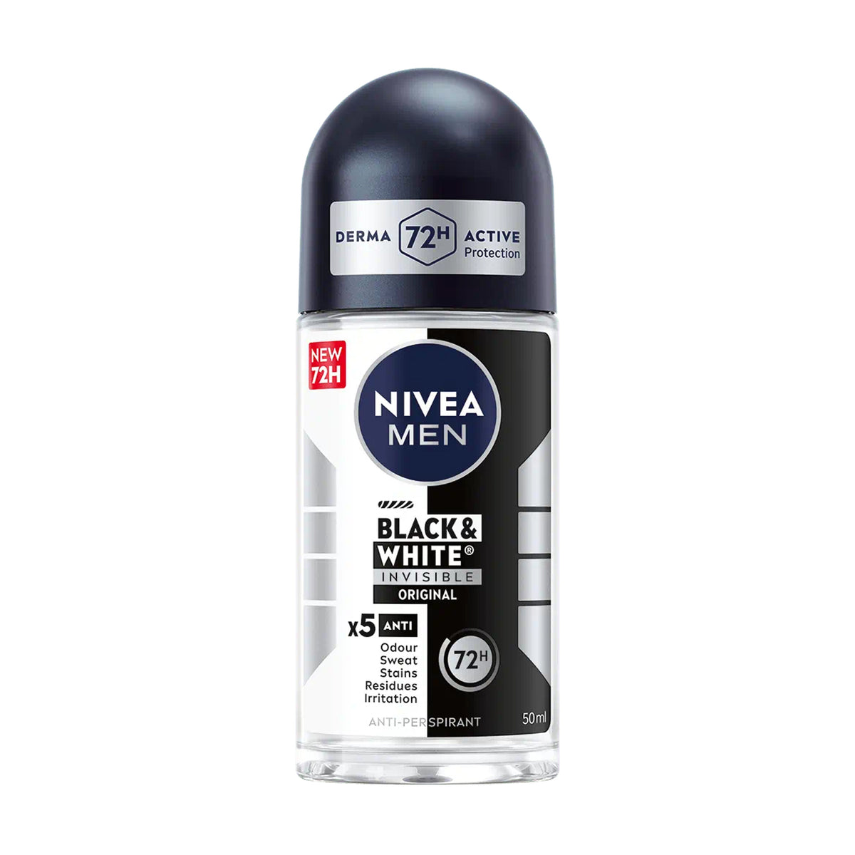 NIVEA DEO ROLL ON 50ML MEN B&W INVISIBLE ORIGINAL
