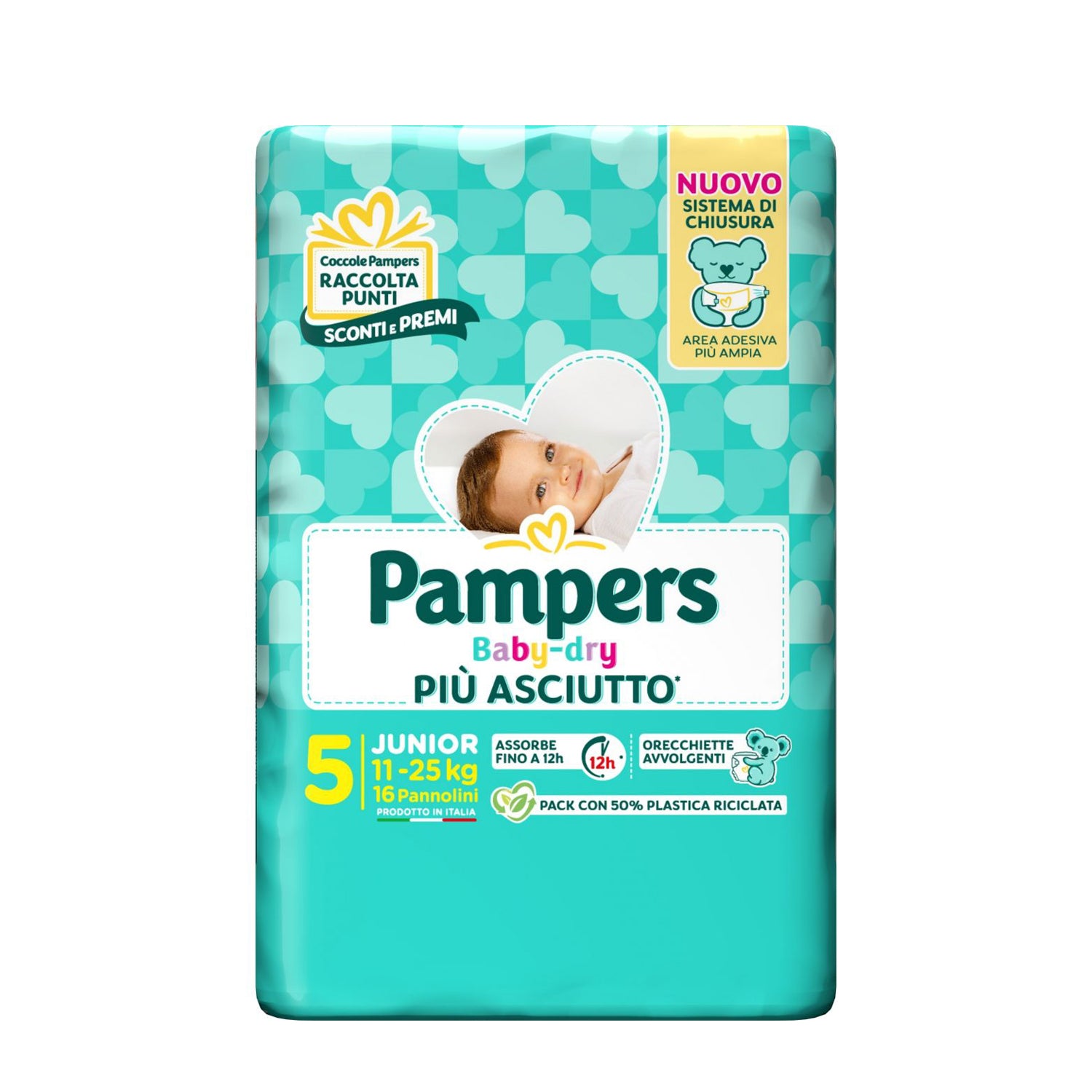 PAMPERS BABY DRAY 5 11-25KG 16PZ