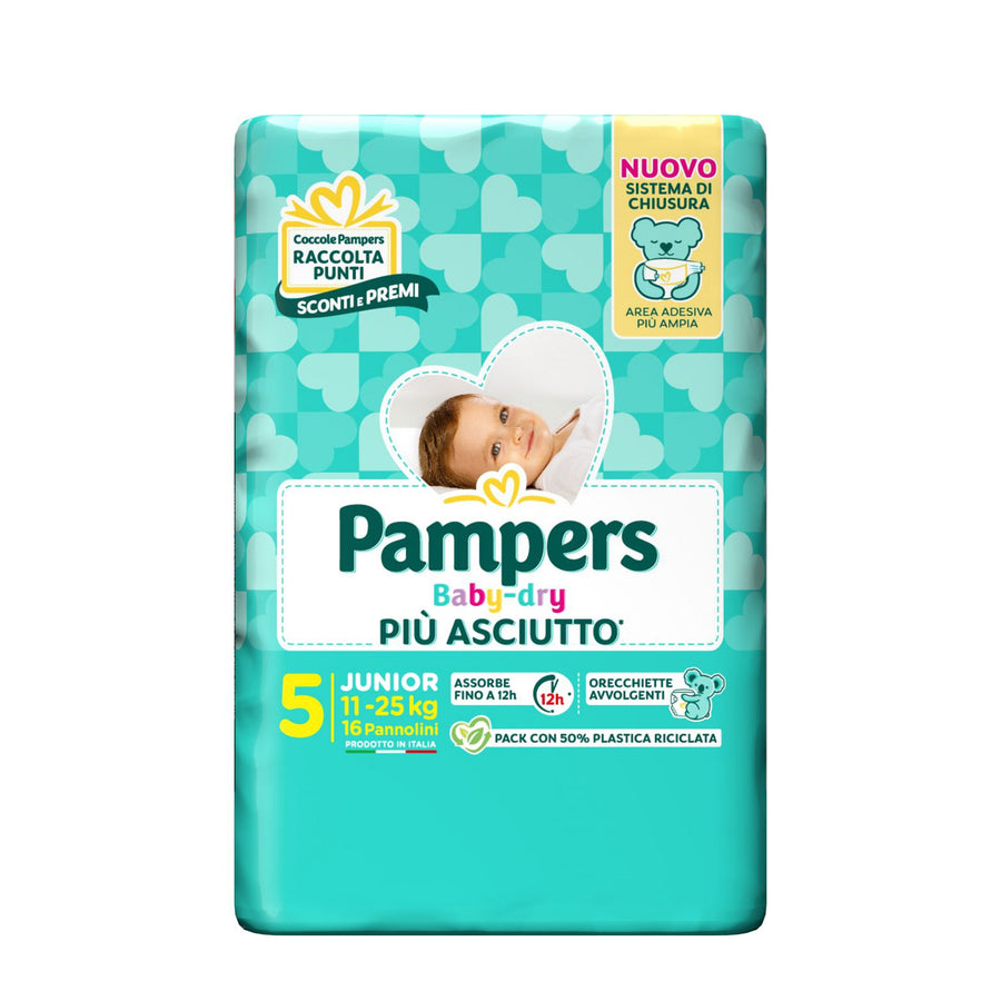 PAMPERS BABY DRY 5 11-25KG 16PCS