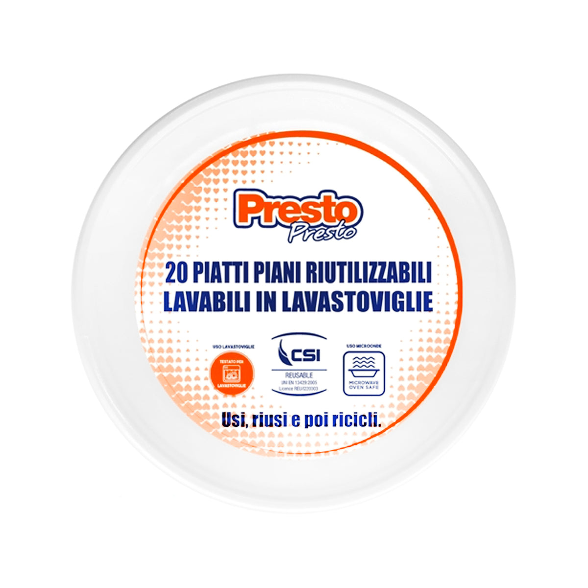 PRESTO PIATTI PIANI X20