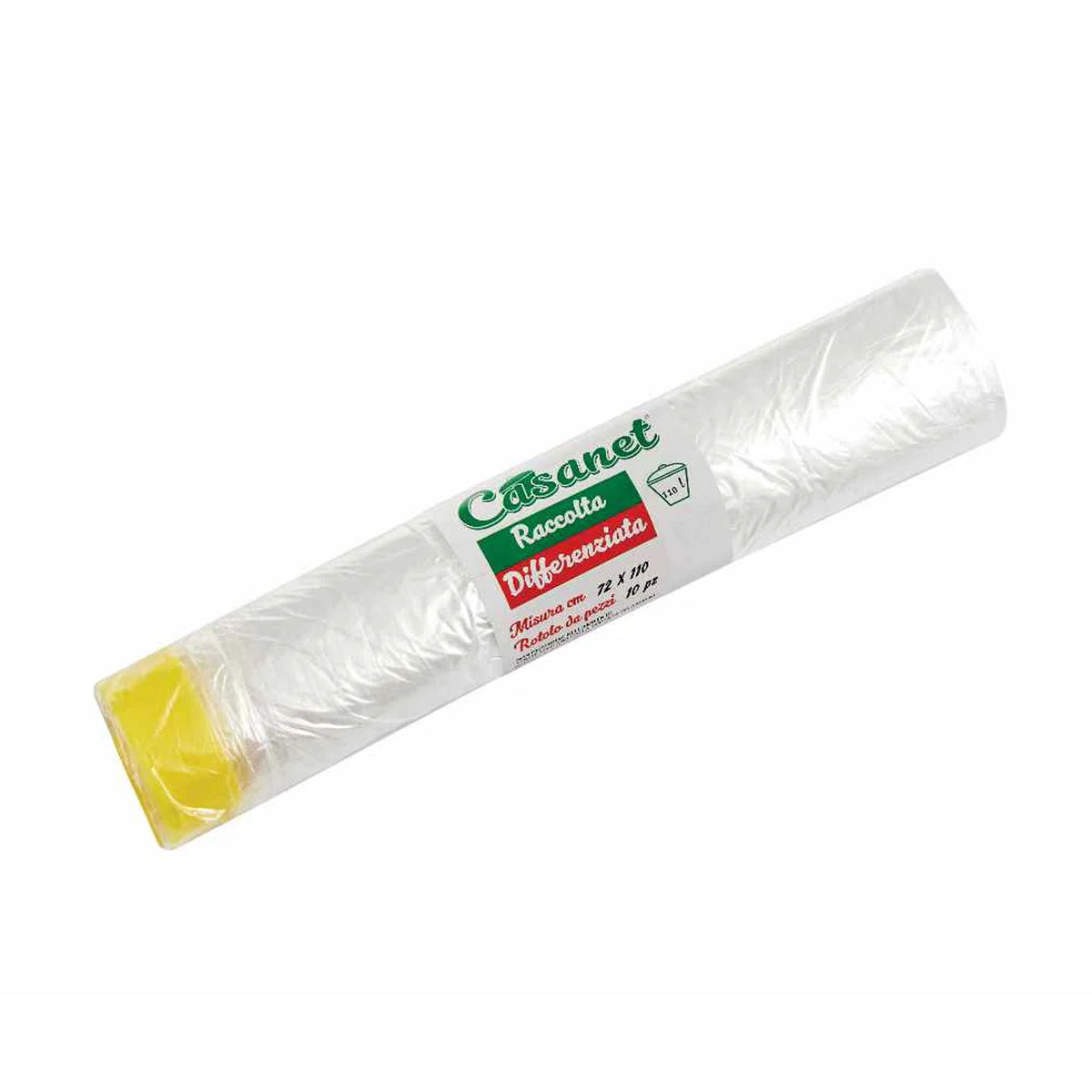 CASANET SACCO DIFFERENZIATO 70X110 TRASPARENTI 10PZ