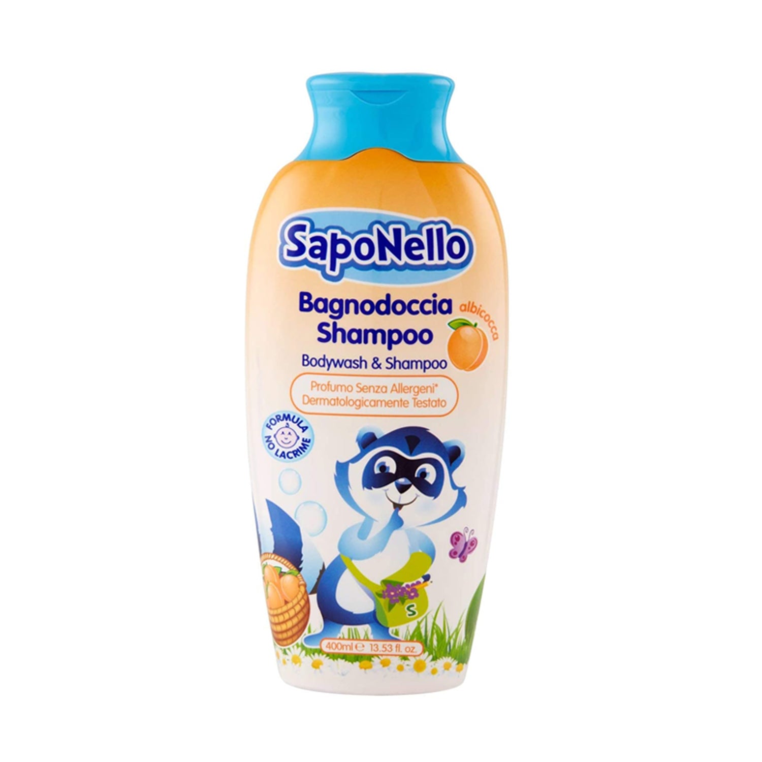 SAPONELLO BAGNO & SHAMPOO 400ML ALBICOCCA
