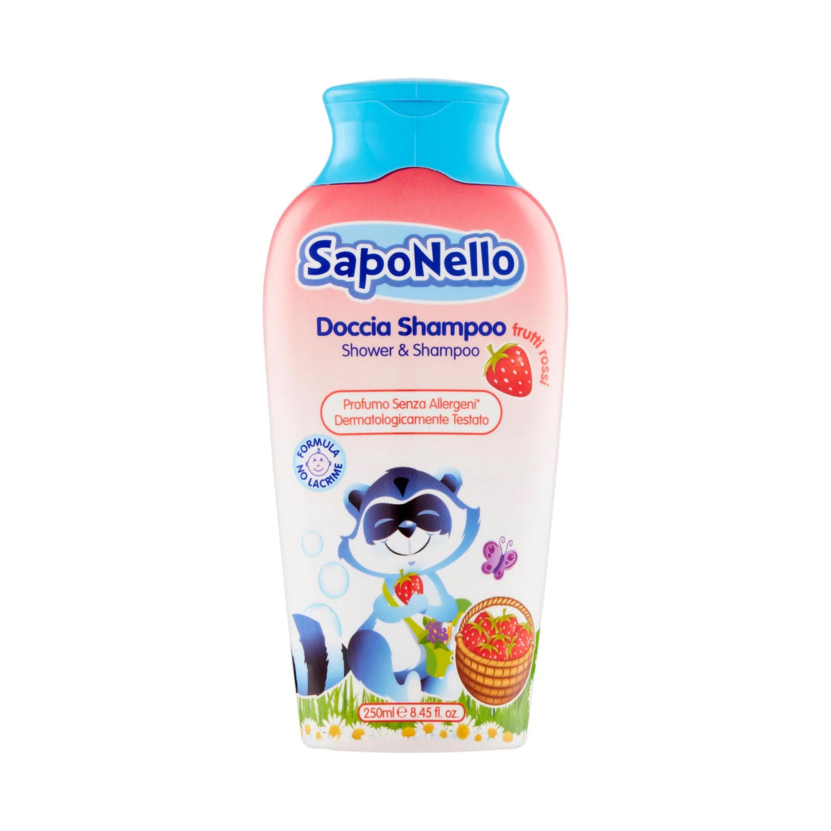 SAPONELLO DOCCIA SHAMPOO 250ML FRUTTI ROSSI