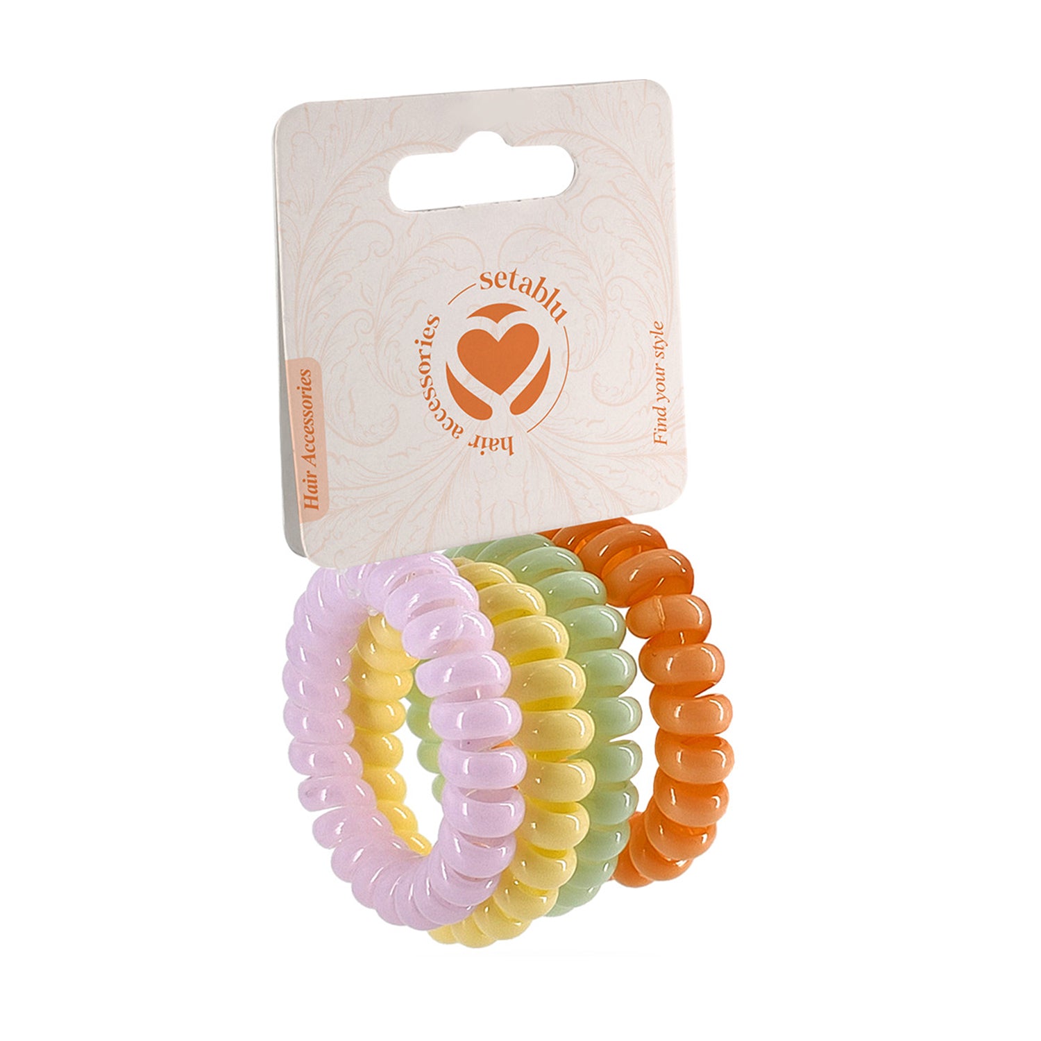 SETABLU ELASTICI PER CAPELLI SPIRALE X5