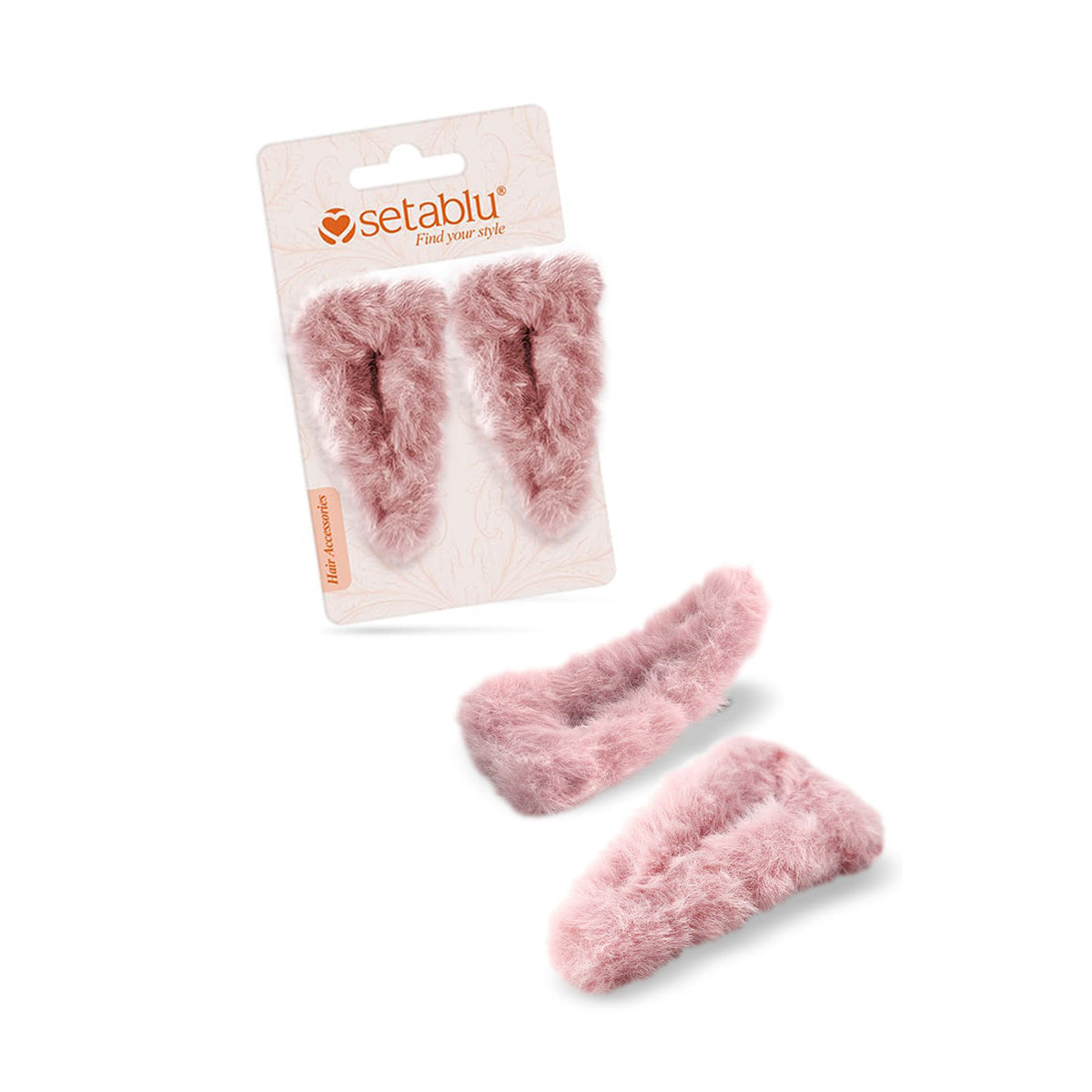 SETABLU FERMAGLI PER CAPELLI PELUCHE X2