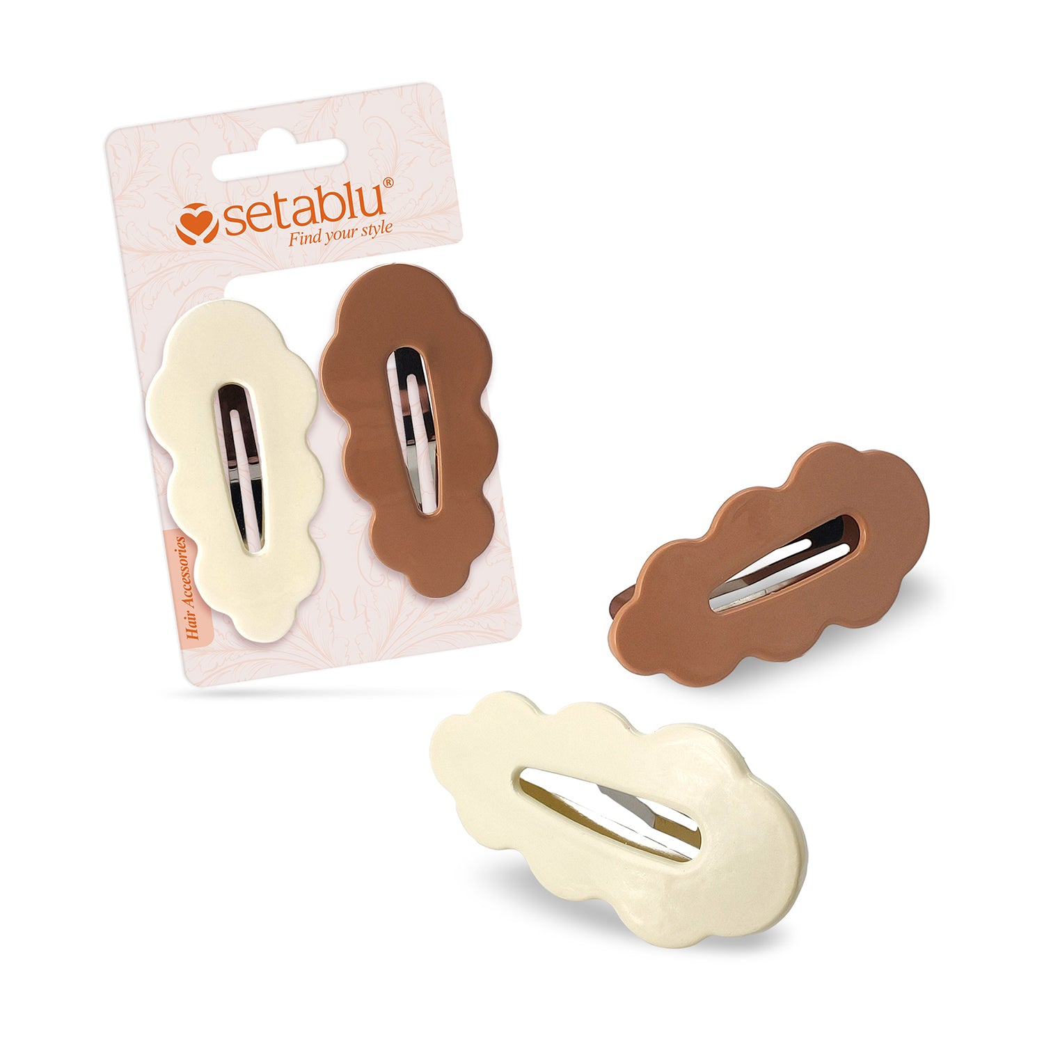 SETABLU FERMAGLI PER CAPELLI X2