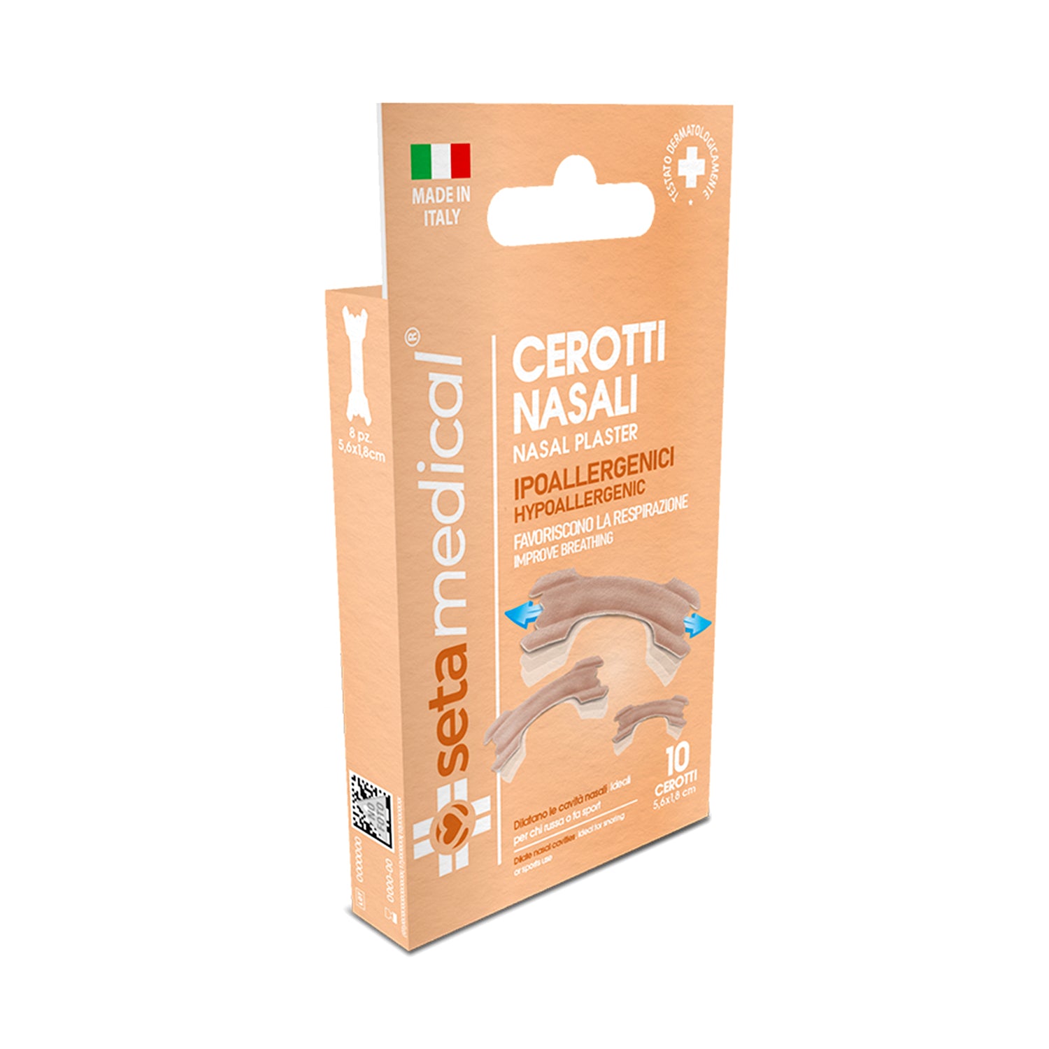 SETAMEDICAL CEROTTI NASALI IPOALLERGENICI X10