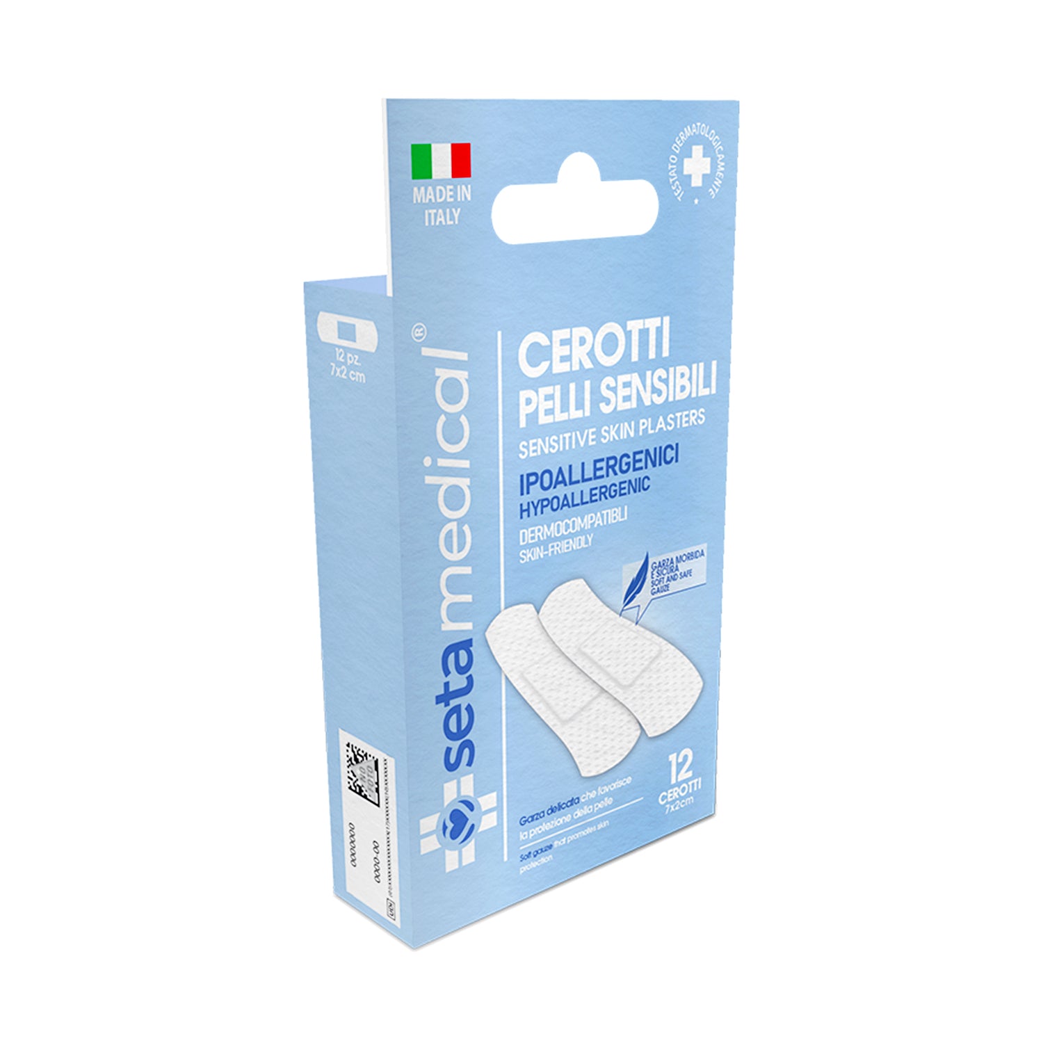 SETAMEDICAL CEROTTI PELLI SENSIBILI 7X2CM X12