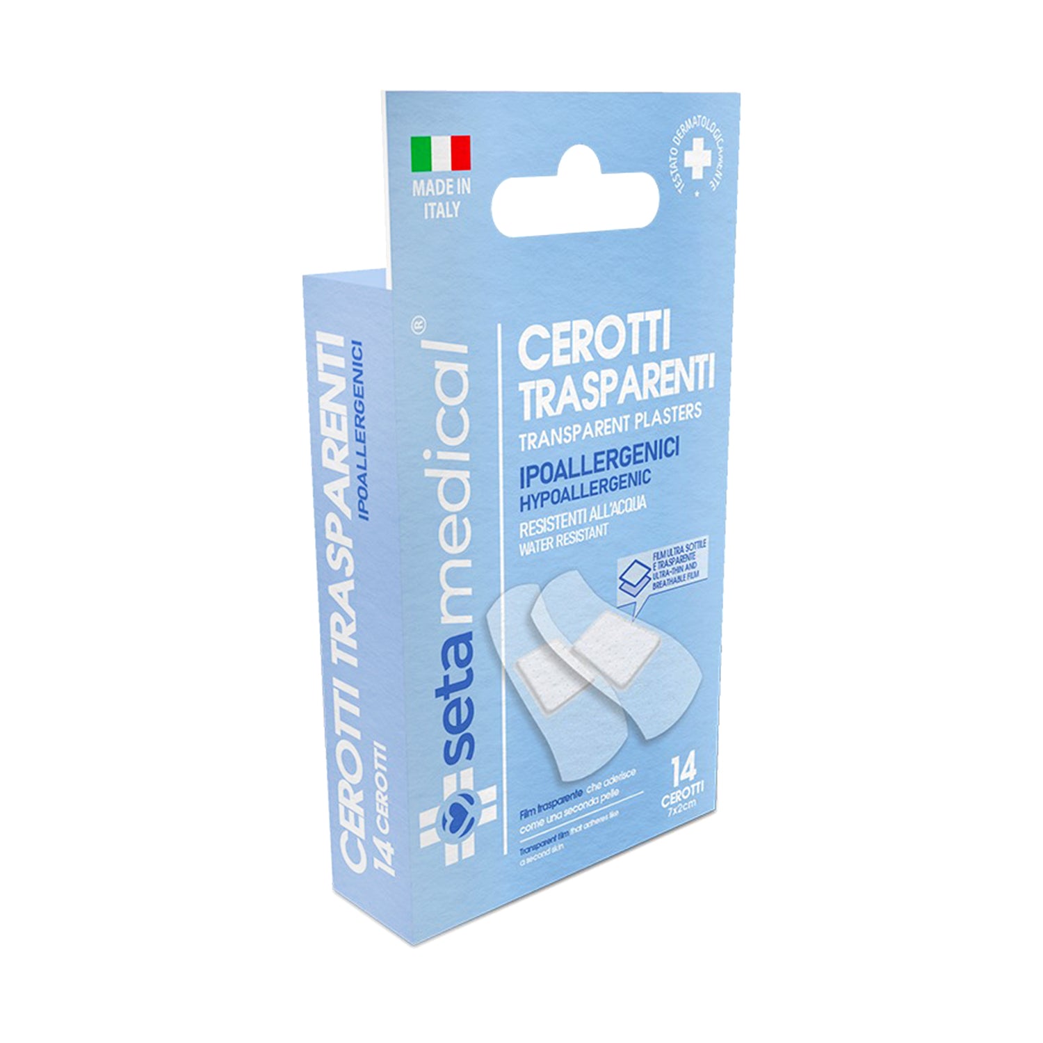 SETAMEDICAL CEROTTI TRASPARENTI 7X2 CM X14