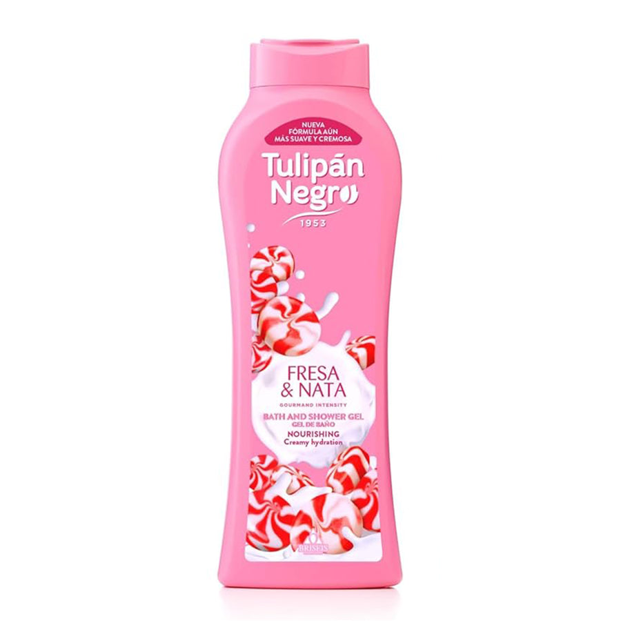 TULIPAN NEGRO BADESCHAUM 650ML FRESA Y NATA