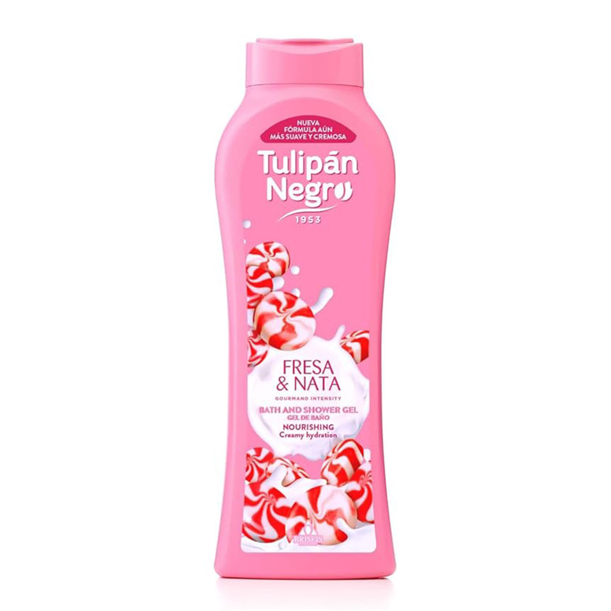 TULIPAN NEGRO BAGNOSCHIUMA 650ML  FRESA Y NATA