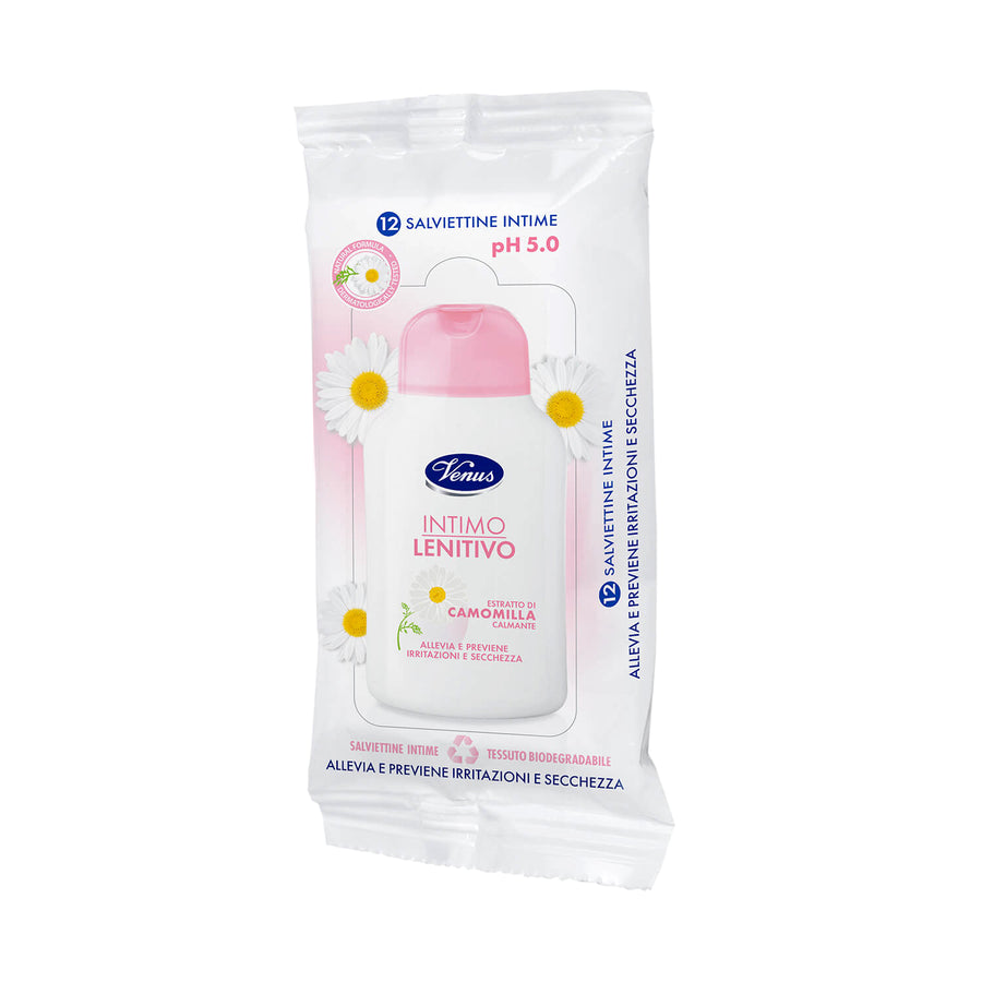 VENUS SOOTHING INTIMATE WIPES 12 PCS