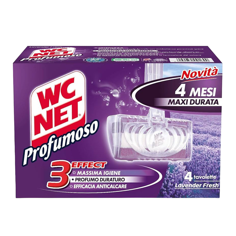 WC NET TOILET BLOCKS X4 LAVENDER FRESH